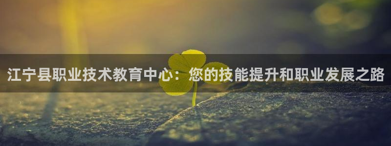 九游会ag真人官网|江宁县职业技术教育中心：您的技能提升和职业发展之路